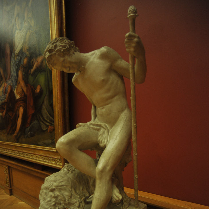 faun with a kid at the state russian museum st petersburg