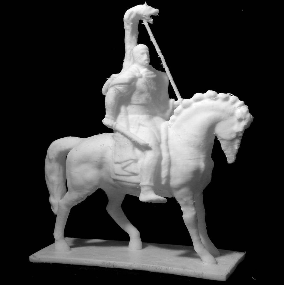 decebalus equestrian statue in deva romania