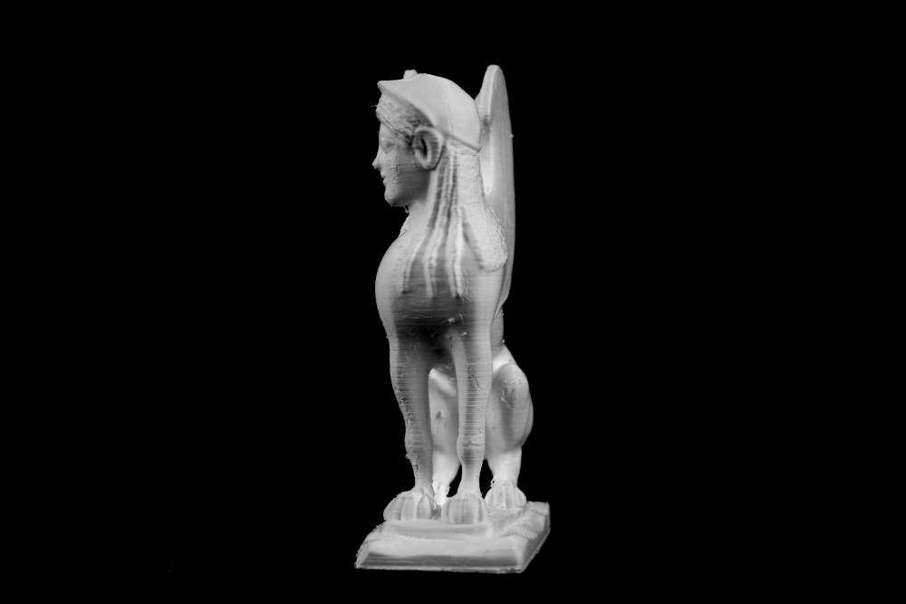 capital in the form of a sphinx at the metropolitan museum of art new york