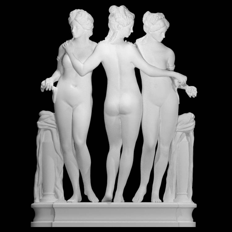 the three graces at the louvre paris
