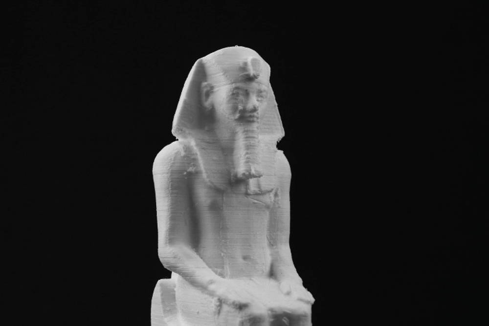 statue of king amenhotep at the british museum london