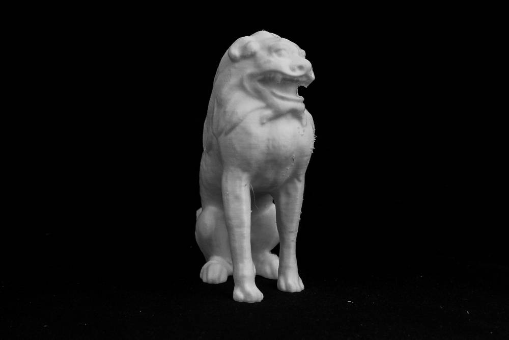 guardian lion at the asian art museum san francisco