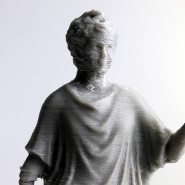 bronze statue of camillus at met nyc