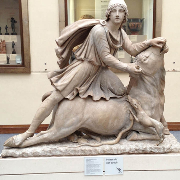 mithras sacrificing the bull at british museum london