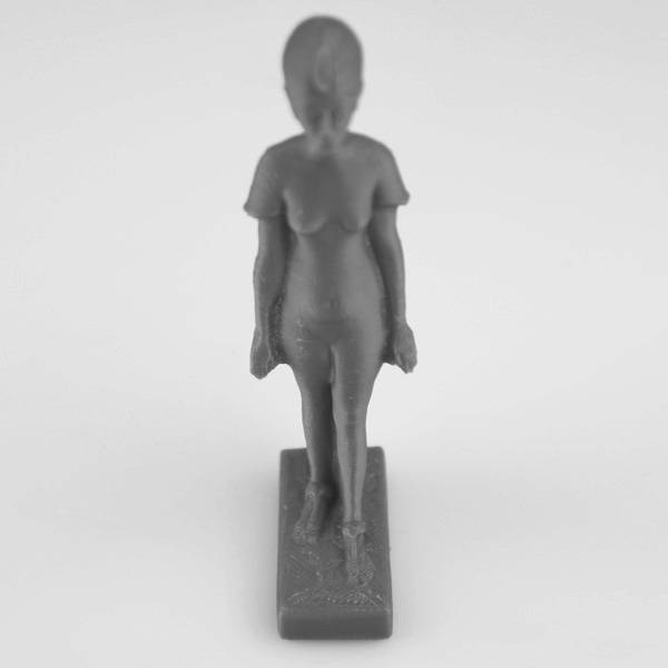 standing striding figure of nefertiti at nueue museum berlin