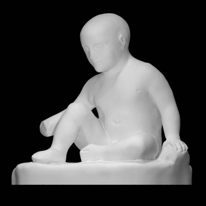 statuette of a child