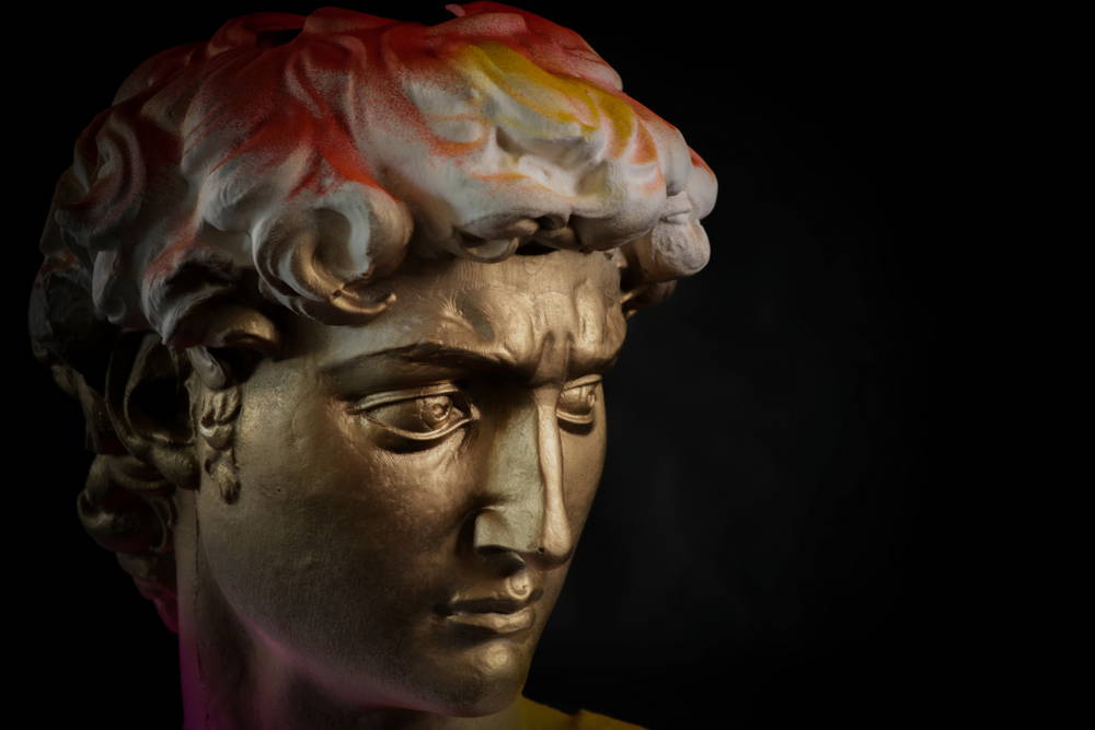 head of michelangelo s david