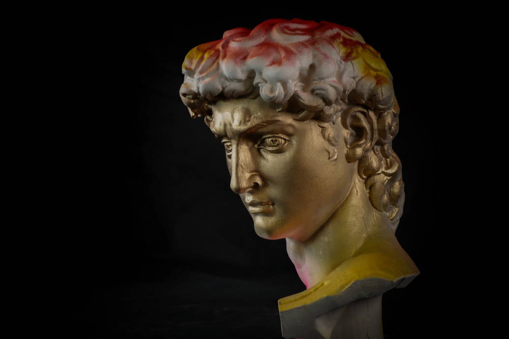 head of michelangelo s david