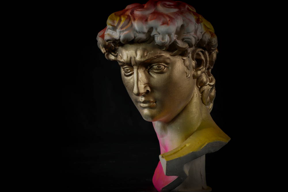 head of michelangelo s david