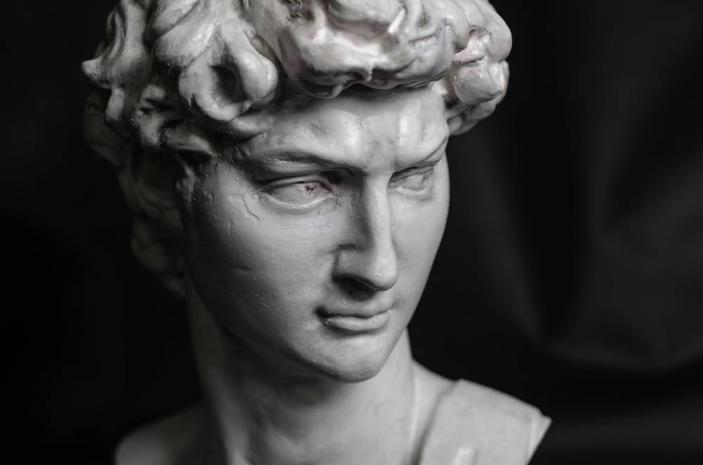 head of michelangelo s david