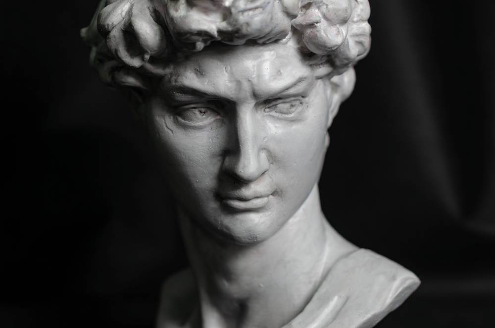 head of michelangelo s david