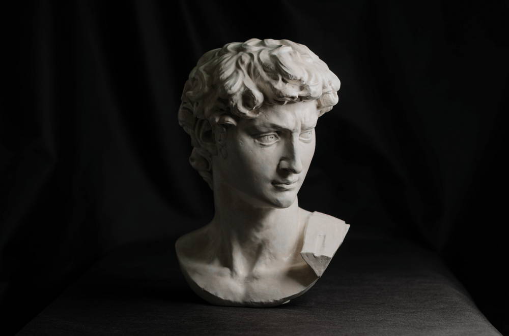 head of michelangelo s david