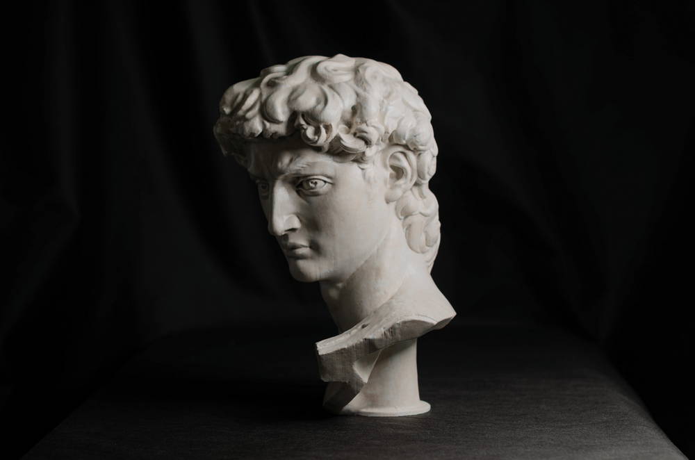 head of michelangelo s david