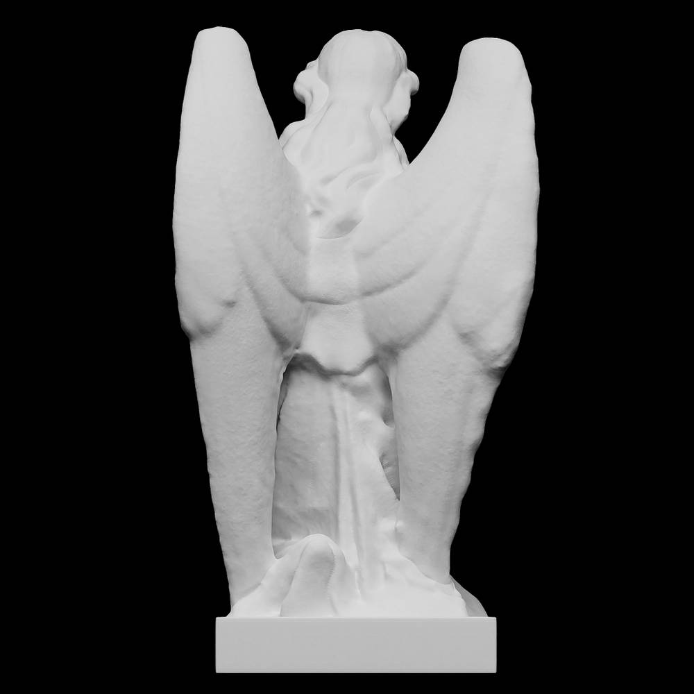 angel holding a bowl from highgate cemetery