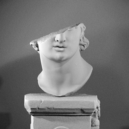fragmentary colossal head of a youth