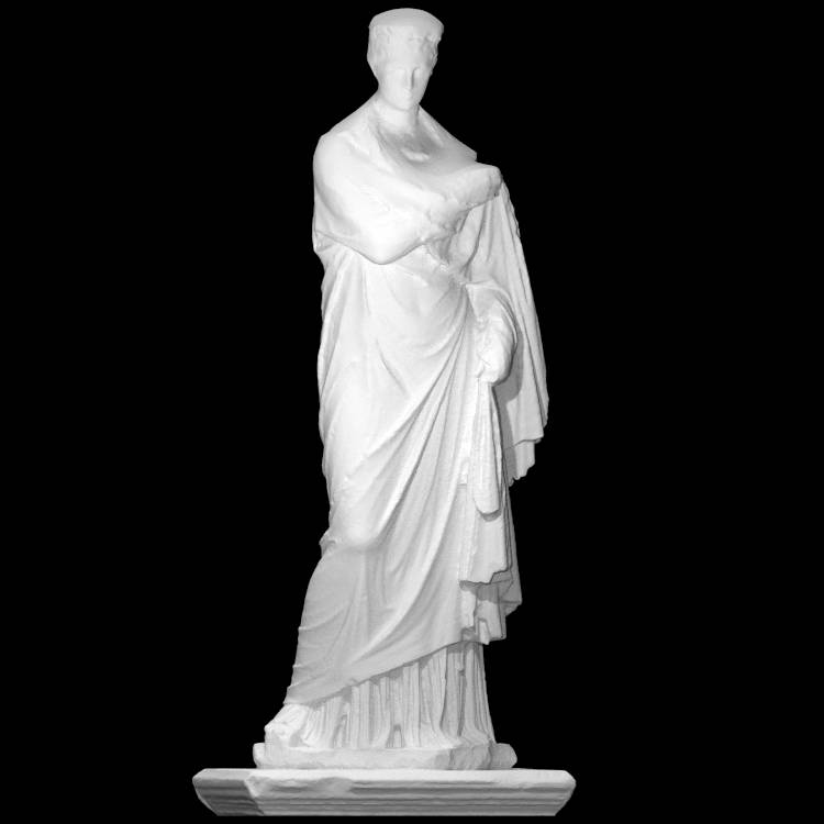 female portrait statue