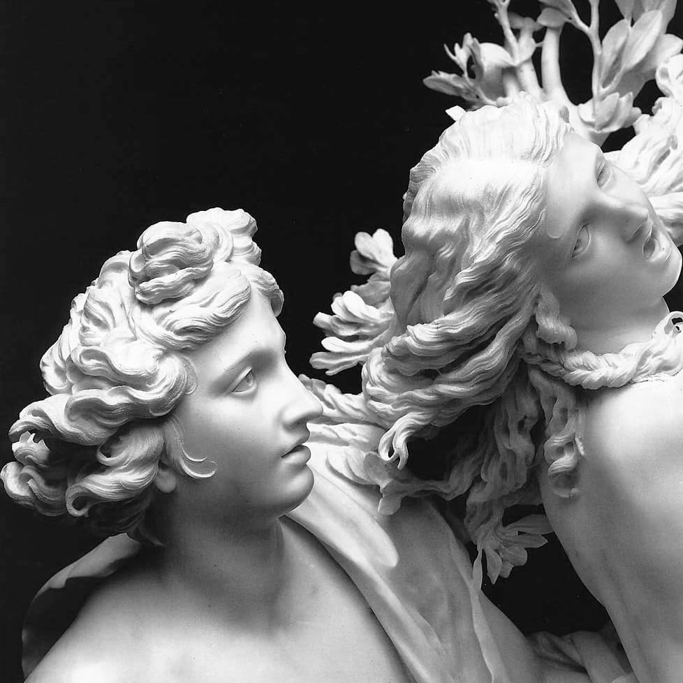 Apollo and Daphne at the Galleria Borghese figurine